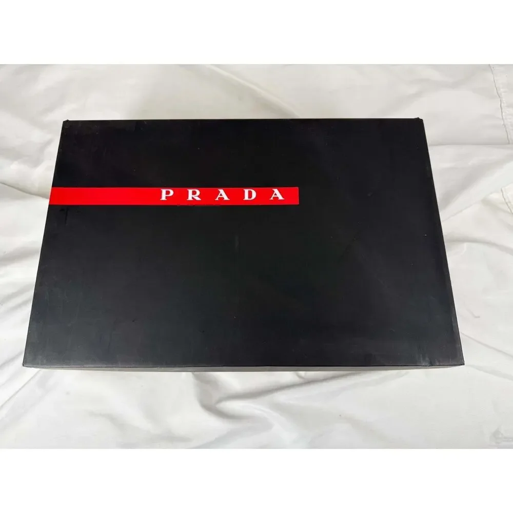 US Mens Size 9.5 Prada America Cup Red in Box SPB-JB 366788